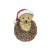 Woodland Christmas Decoration Ornament Hedgehog Santa Hat