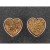 equilibrium Druzy Earrings Heart Bronze