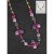 equilibrium Glamour Collection Necklace Purple Pink Sparkle