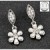 Pearl Flower Earrings: Vintage Collection for Pierced Ears