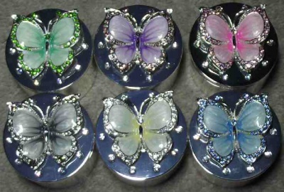 Jewellery Trinket Box Butterfly Assorted Colours available