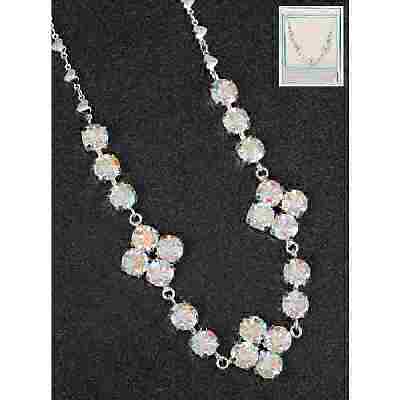 equilibrium Glamour Collection Necklace Clear Sparkle
