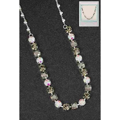 equilibrium Glamour Collection Necklace Single Row Dark Sparkle