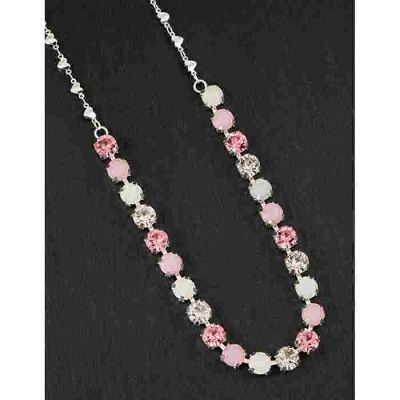 equilibrium Glamour Collection Necklace Single Row Mint Sparkle
