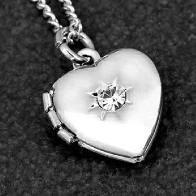 Silver Plated Heart Locket Necklace by equilibrium