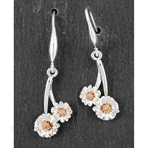 equilibrium Botanical Collection Gerbera Flower Earrings