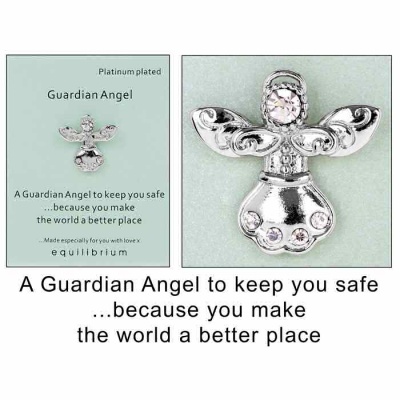 equilibrium Lapel Pin Brooch Angel to keep you safe