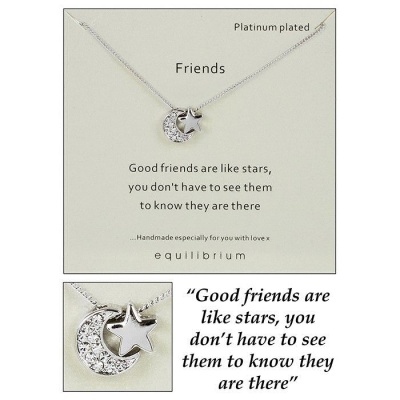 Equilibrium Necklace Good Friends are like Stars