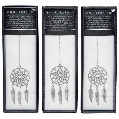 equilibrium Suncatcher  Dreamcatcher Blue Clear Pink