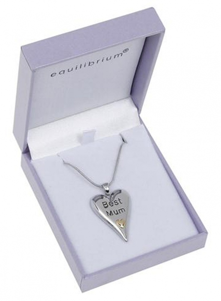 equilibrium Best Mum Heart Necklace