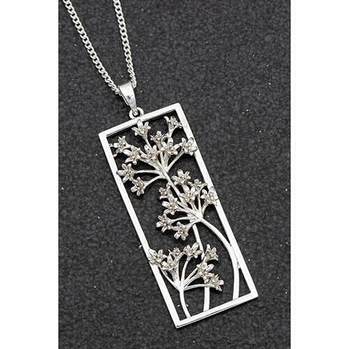 equilibrium Botanical Collection Agapanthus Flower Necklace