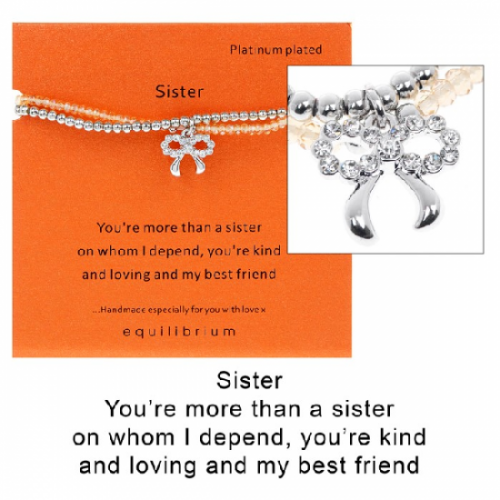 equilibrium Friendship Bracelet ''More than a Sister''