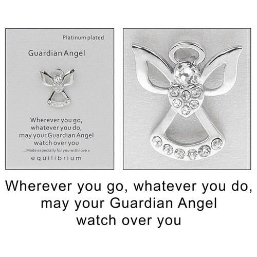 equilibrium Lapel Pin Brooch Guardian Angel to watch over you wherever you go