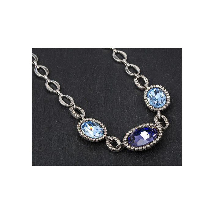 equilibrium Vintage Collection Blue Ovals Necklace