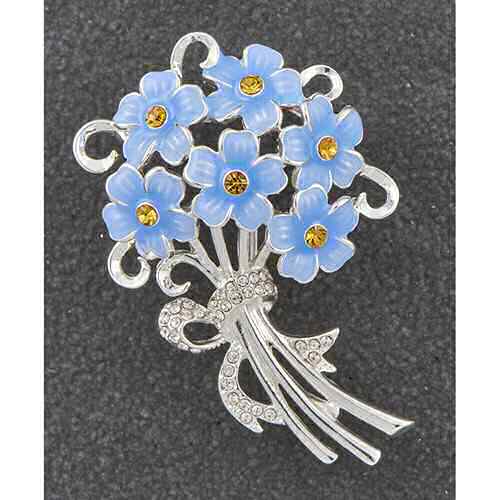 equilibrium Forget-me-not Posy Brooch Lapel-Pin